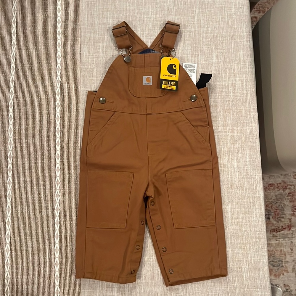 Carhartt baby overalls 9m NWT